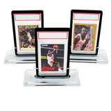 CASEMATIX Professional Graded Card Display Compatible With PSA BGS SGC CGC Graded Cards, Three Pack of Premium Graded Card Holder Stands With Base