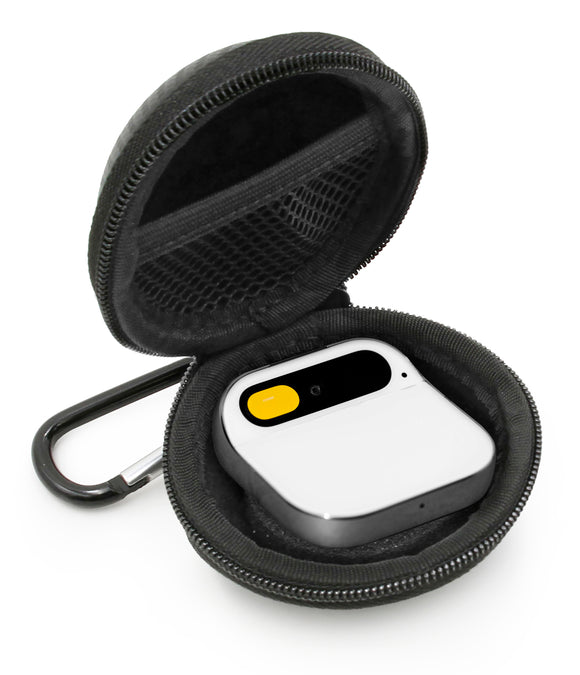 CASEMATIX Carry Case Compatible with Humane Ai Pin Wearable Computer Artificial Intelligence Device and Battery Booster - Includes Travel Case Only