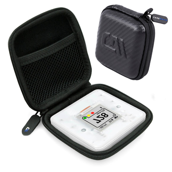 CASEMATIX Carry Case Compatible with SAF Aranet4 Home Air Quality Monitor Co2 Device in an EVA Hard Shell with Cable Pocket - Includes Case Only