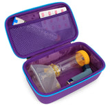 Copy of CASEMATIX Travel Case Fits Asthma Inhaler Spacer with Mask Attached, Inhaler Holder Holds Spacer and Accessories, Includes Purple Asthma Case Only