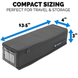 CASEMATIX Top Loader Card Storage Case for Trading Cards Fits 200 3" x 4" 35pt Toploaders For Cards with 3 Card Case Dividers and a Collapsible Design