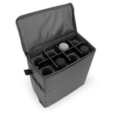 CASEMATIX Wireless Microphone Case Compatible with Eight Wireless Mic System Microphones Up To 11" by Sennheiser, Shure and More - Lightweight Mic Bag