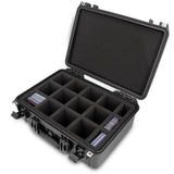 CASEMATIX Waterproof Top Loader Card Storage Case for Trading Cards Fits 500 Top Loader Card Holders with Airtight Seal and Precision Cut Dividers