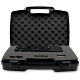 CASEMATIX Travel Case Compatible with Audio-technica AT-SB727 Portable Turntable Sound Burger Vinyl Record Player - Includes Customizable Foam Carrying Case Only with Carry Handle