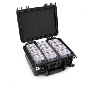 CASEMATIX Graded Coin Case Compatible with 40+ PCGS or NGC Coin Slabs , Waterproof Coin Storage Box with Customizable Foam Will Fit Most Coin Holders