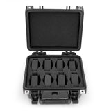 CASEMATIX Watch Travel Case With 8 Watch Roll Holders Included - Waterproof Watch Case With Foam Watch Box Display Tray, Fits 24mm to 56mm Faces