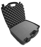 CASEMATIX 16" Hard Travel Case with Padlock Rings and Customizable Foam - Fits Accessories up to 14" x 9" x 4"