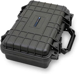 CASEMATIX 12" Hard Gun Case for Pistols - Waterproof & Shockproof Gun Cases for Pistols, Compact 9mm Gun Case for Carrying Handgun and Accessories