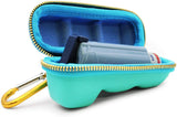 Casematix Turquoise Asthma Inhaler Travel Case, Does Not Include Inhaler Medicine