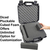 CASEMATIX Hard Shell Projector Travel Case with Customizable Interior Compatible with BenQ MX707, MH535FHD, MH535A, MW535A, HT1070A, MS524AE and More