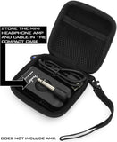 CASEMATIX Carry Case Compatible with Fender Mustang Micro Headphone Amp and Charging Cable - Fender Mustang Micro Headphone Amplifier Case Only