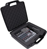 CASEMATIX Custom Case Designed just For Behringer XENYX 1202FX Analog Mixer and 1202 power Supply - Protective Padded Foam Compartment and Hard Shell