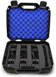 CASEMATIX Customizable 2-Way Radio Case Compatible with Up to 16 Walkie Talkies & UHF FRS Accessories by Arcshell, Baofeng, Midland, Motorola and More