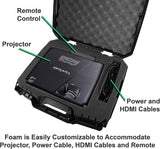 CASEMATIX Projector Travel Case Compatible with ViewSonic PA503S, PA503W, PA503X, PG703W, PG703 Projectors, HDMI Cable and Remote