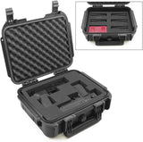 CASEMATIX 14" Two Gun Hard Case for 2 Handguns - Waterproof & Shockproof 2 Pistol Hard Case, Double Handgun Case with Accessory Storage