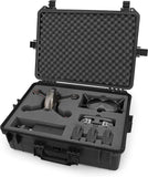 CASEMATIX Hard Carrying Case Compatible with DJI FPV Combo Drone and Accessories – Includes Drone Waterproof Hard Case with Foam Only