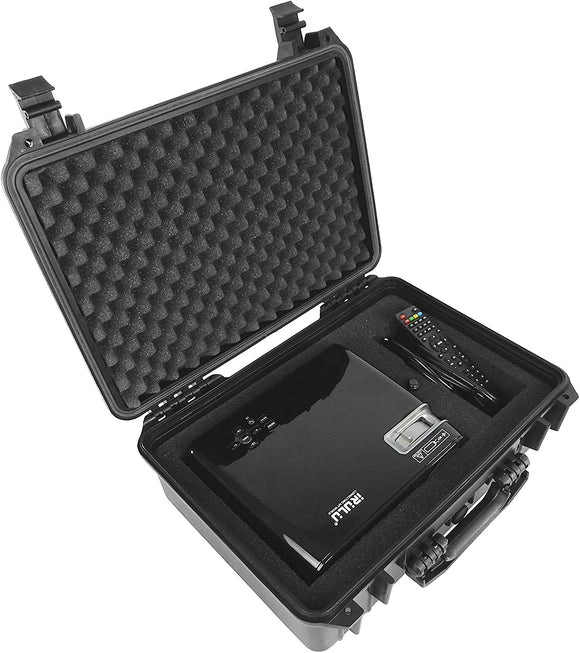 CASEMATIX Waterproof Projector Case Compatible with Optoma Projector, NEC, InFocus Projectors, ViewSonic PX747 and More Up to 15” x 10” – CASE ONLY