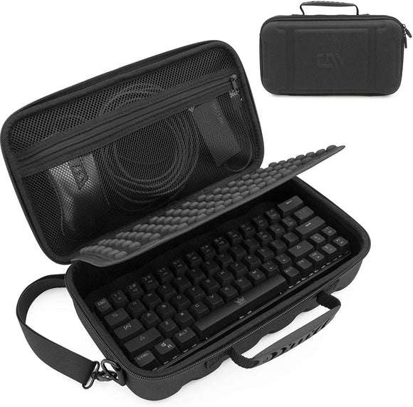 CASEMATIX 60% Keyboard Case Compatible with Razer Huntsman Mini, HK Gaming GK61, KEMOVE Snowfox, DIERYA DK61E & More 61 Keys up to 11.5