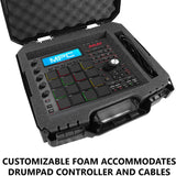 CASEMATIX Travel Case Compatible with Akai FIRE, MPK mini Play, MPC ONE, APC Key 25, MPD226, MPD218, APC Mini, Akai Pro MPK Mini MK3, MPC Studio