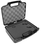 CASEMATIX 12" Hard Travel Case with Padlock Rings and Customizable Foam - Fits Accessories up to 11" x 7.25" x 2.75"