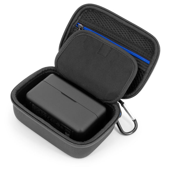 CASEMATIX Lavalier Microphone Case Compatible With DJI Mic 2 Wireless Microphone Kit, Compact Travel Protection to Carry Lav Mic in Charging Case