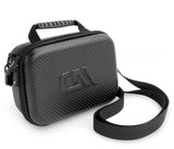 CASEMATIX 8" Hard Shell EVA Travel Case with Shoulder Strap and Padded Divider - Fits Accessories up to 7” x 5.5” x 3”