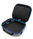 CASEMATIX 9.5" Hard Shell EVA Travel Case with Shoulder Strap and Padded Divider - Fits Accessories up to 8.5" x 7.5" x 2.5"