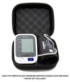 CASEMATIX Travel Case Compatible with Omron 7 Series Upper Arm Blood Pressure Monitor and Arm Cuff Models BP761N, BP760N, BP761 or B760