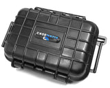 CASEMATIX 5.75" Waterproof Hard Travel Case with Rubber and Foam Interior - Fits Accessories up to 3.5" x 1.87" x 1.25"