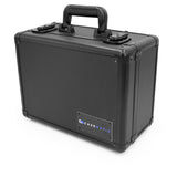 CASEMATIX 14" Locking Wireless Microphone Case with Two Layers of Foam - Mic Case Lock Box for Audio Accessories, Mics, Receivers, Cables and More