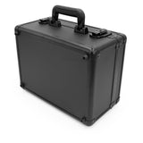 CASEMATIX 14" Locking Wireless Microphone Case with Two Layers of Foam - Mic Case Lock Box for Audio Accessories, Mics, Receivers, Cables and More