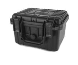 CASEMATIX 10" Waterproof Hard Travel Case with Padlock Rings and Customizable Foam - Fits Accessories up to 8.5" x 6" x 3.25"