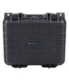 CASEMATIX 11" Waterproof Hard Travel Case with Padlock Rings and Customizable Foam - Fits Accessories up to 8.5" x 6" x 3.25"