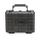 CASEMATIX 9" Waterproof Hard Travel Case with Padlock Rings and Customizable Foam - Fits Accessories up to 6.5" x 4.25" x 3"