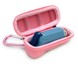 CASEMATIX Black Asthma Inhaler Travel Case for Children and Adults, Includes Case Only