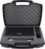 CASEMATIX Travel Case Compatible with Epson WF-100 and WF-110 Wireless Mobile Printer, Ink Cartridges, Power Adapter, Cables