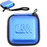 CASEMATIX 3.5" Hard Shell EVA Travel Case with Wrist Strap - Fits Accessories up to 3" x 3" x 1.2"