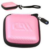 CASEMATIX 3.5" Hard Shell EVA Travel Case with Wrist Strap - Fits Accessories up to 3" x 3" x 1.2"