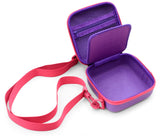 CASEMATIX 5.25" Hard Shell EVA Travel Case with Wrist Strap - Fits Accessories up to  4.5” X 4.5” X 2"