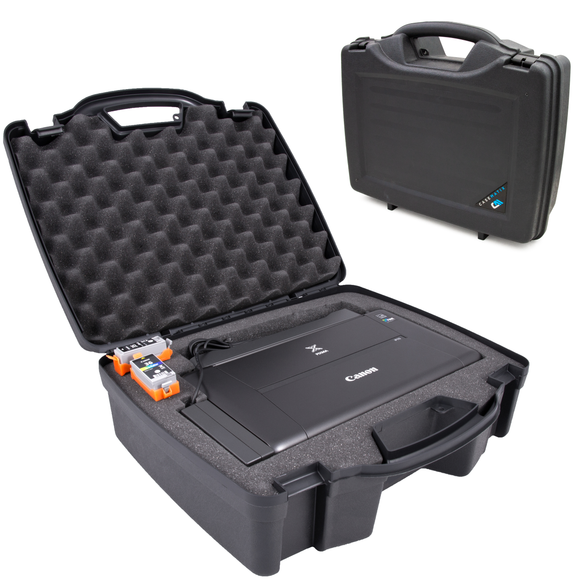 CASEMATIX Printer Travel Case Compatible with Canon PIXMA TR150 iP110 Wireless Portable Printer and Accessories